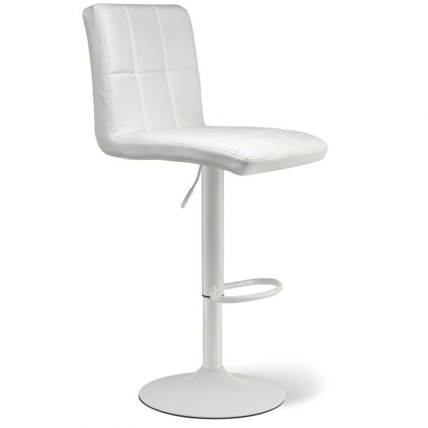 Барний стілець Dublin White Eco Білий (44550152) цена