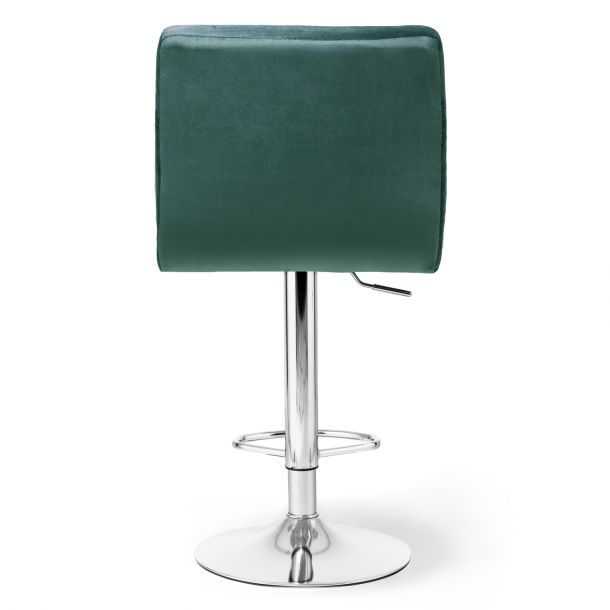 Барный стул Dublin Chrome Velvet Темно-зеленый (44527696) купить