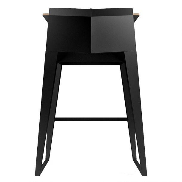 Барный стул E4 Серый, Черный (32230159) в интернет-магазине