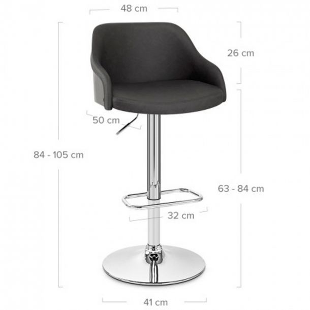 Барний стілець Fashion Сірий (84476603) цена