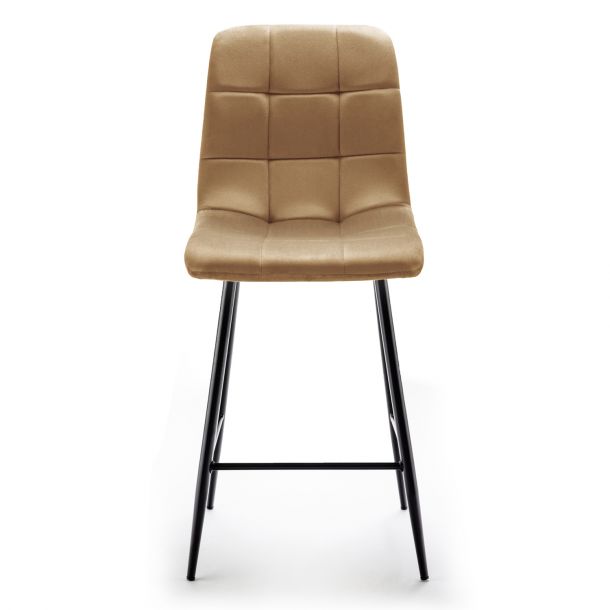 Барный стул Indigo Velvet Бежевый (44515248) в интернет-магазине