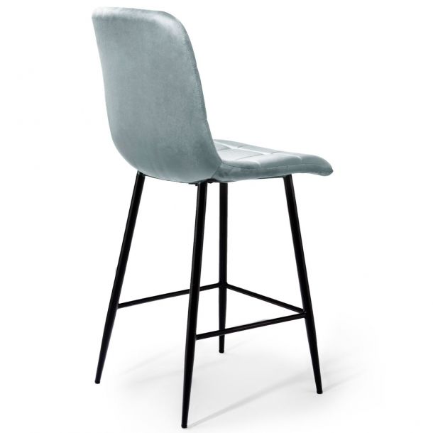 Барный стул Indigo Velvet Серый (44556642) с доставкой