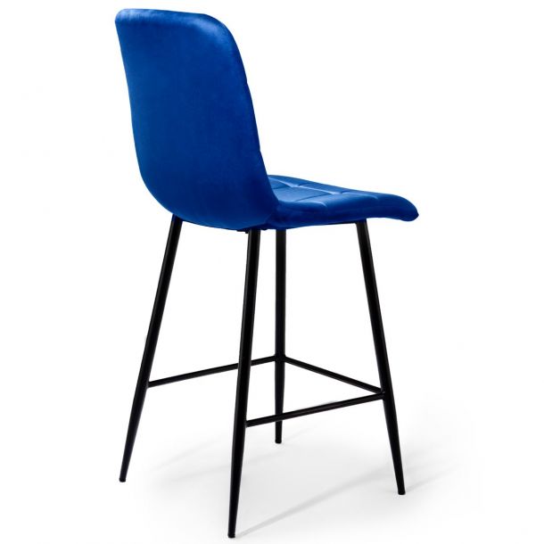 Барний стілець Indigo Velvet Темно-синій (44556643) hatta