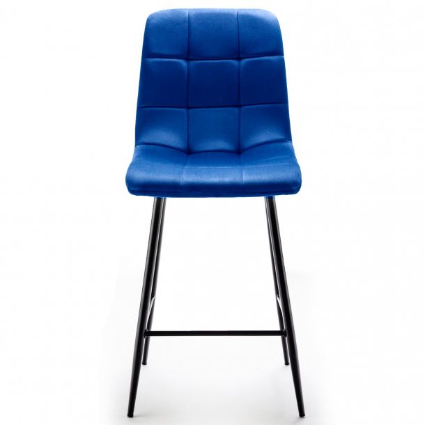 Барний стілець Indigo Velvet Темно-синій (44556643) в интернет-магазине
