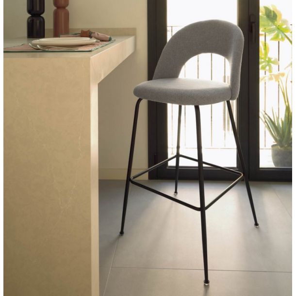Барний стілець Mahalia Світло-сірий (90936252) цена