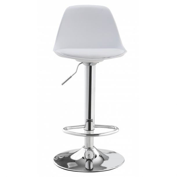 Барный стул Milan Eco Chrome Белый (44303808) купить