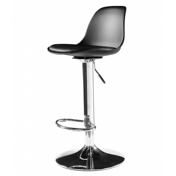 Барный стул Milan Eco Chrome Черный (44303809) в Украине