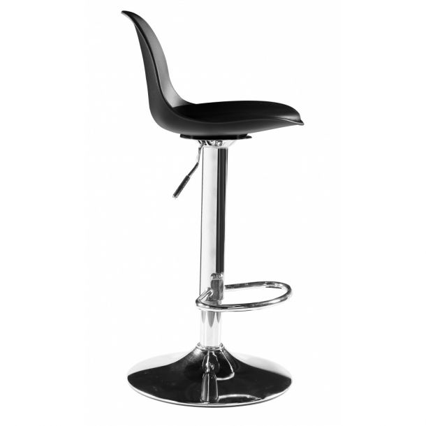 Барний стілець Milan Eco Chrome Чорний (44303809) недорого