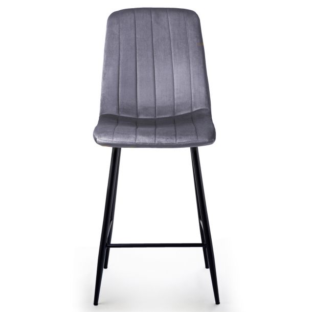 Барний стілець Petty Velvet Сірий (44515256) цена