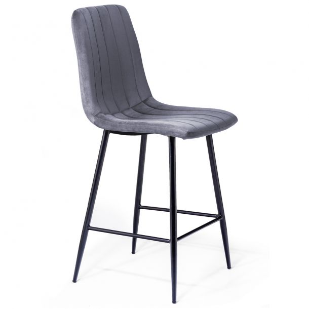 Барный стул Petty Velvet Серый (44515256) купить