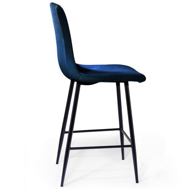 Барный стул Petty Velvet Темно-синий (44515257) недорого