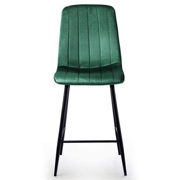 Барний стілець Petty Velvet Темно-зелений (44515252) цена