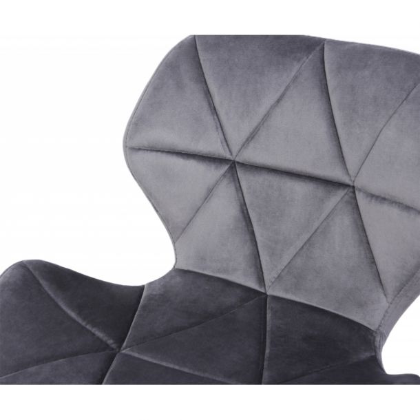 Барний стілець Astra new Velvet Chrome Темно-сірий (44479157) фото