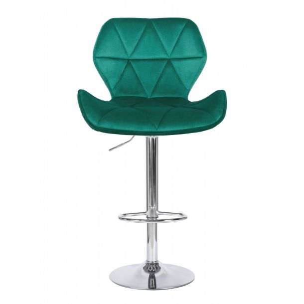 Барный стул Astra new Chrome Velvet Темно-зеленый (44479156) недорого