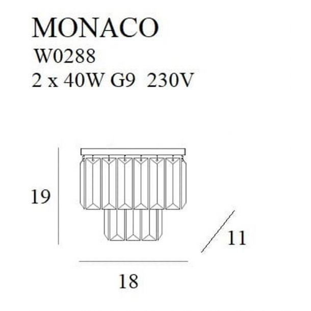 Бра Monaco Chrome (118866049) цена