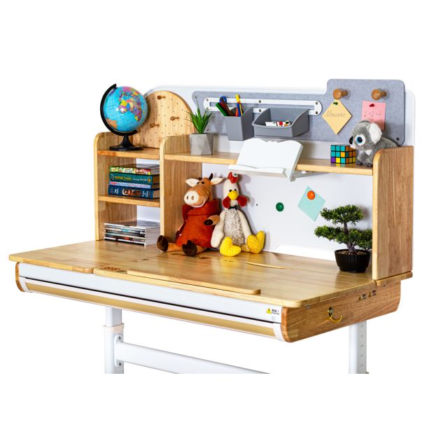 Детский стол Mealux Timberdesk L 120х60 RubberWood, Белый (111470446) в интернет-магазине