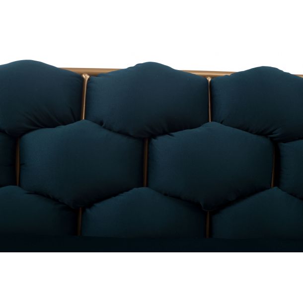 Диван Элеонор 2-х местный с подушками Велюр 12 Blue (41829784) недорого