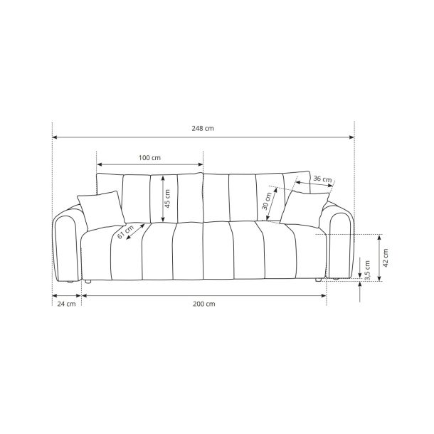 Диван раскладной SATO Castel 03 (1321459477) в Украине