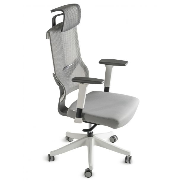 Кресло ADAPWORK M1 Middle ErgoChair Серый, Белый (106857078) дешево