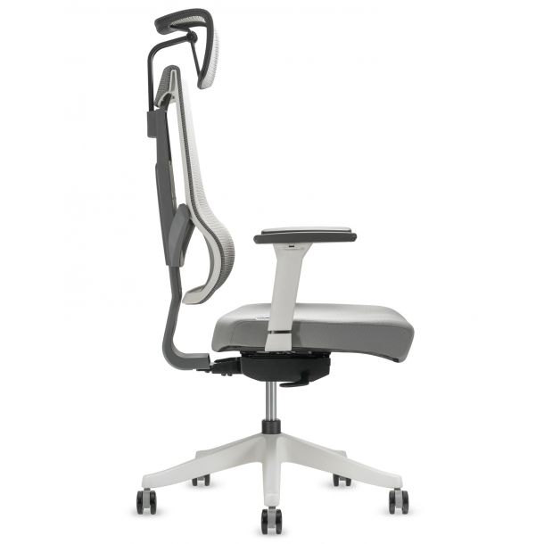 Кресло ADAPWORK M1 Middle ErgoChair Серый, Белый (106857078) дешево