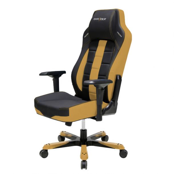Кресло геймерское BOSS OH/BF120 Черный, Коричневый (38250904) цена
