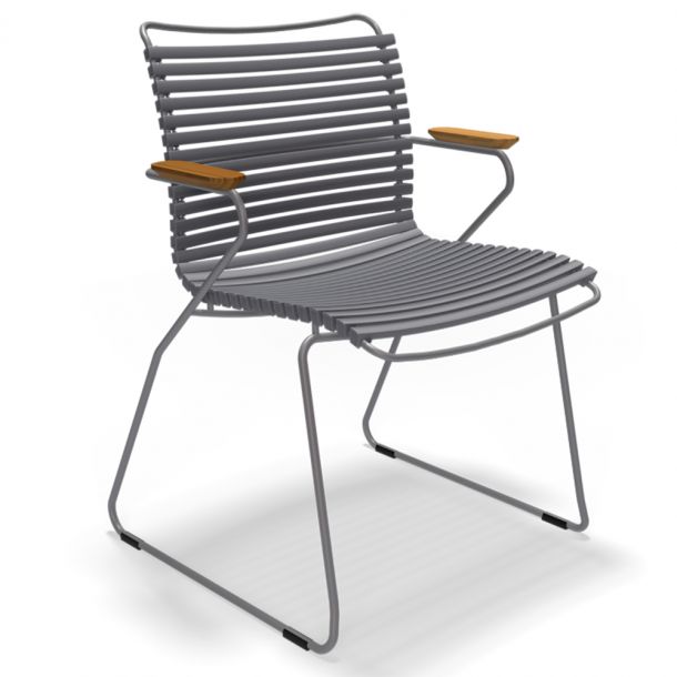 Кресло Click Dining Chair Bamboo Dark Grey (134936465)