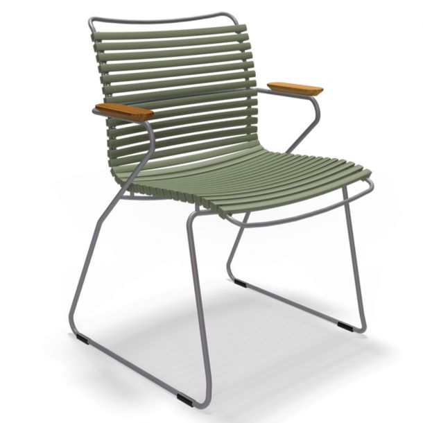 Кресло Click Dining Chair Bamboo Olive Green (134936464)