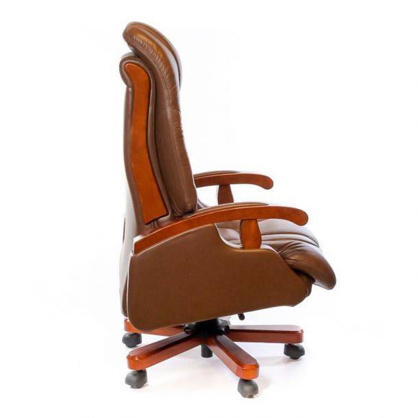 Кресло Деваро EX RL Кожа Коричневый (47403396) цена