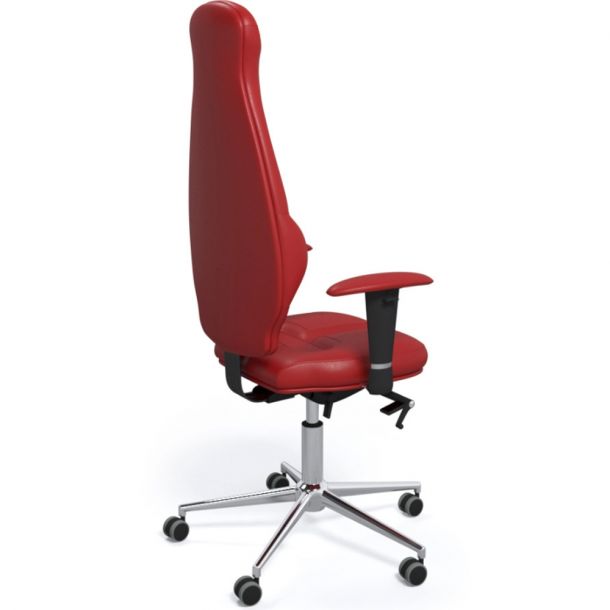 Кресло Galaxy Кожа Красный, Хром (15082837) цена