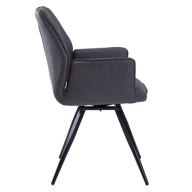 Поворотное кресло Galaxy Угольный серый (31487895) фото