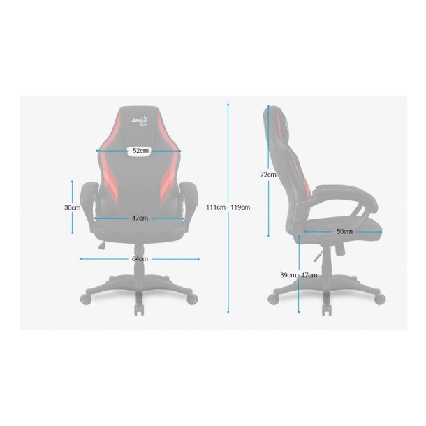 Кресло геймерское Aero 2 Alpha Черный, Красный (77450506) дешево