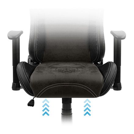 Кресло геймерское Knight Черный, Steel Blue (77450516) цена