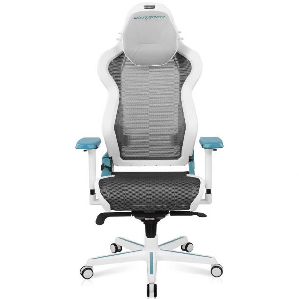 Кресло геймерское Air Pro Белый, Голубой (38518318) цена