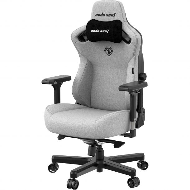 Кресло геймерское Anda Seat Kaiser 3 L Linen Grey (87785392) с доставкой