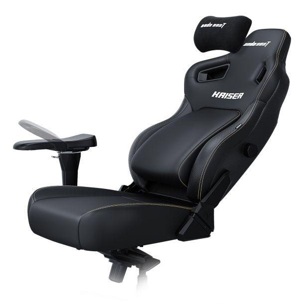 Крісло геймерське Anda Seat Kaiser 4 Size L Premium PVC Black (871470372) дешево