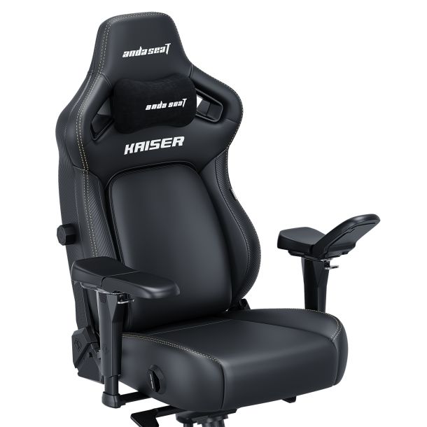 Крісло геймерське Anda Seat Kaiser 4 Size L Premium PVC Black (871470372) недорого