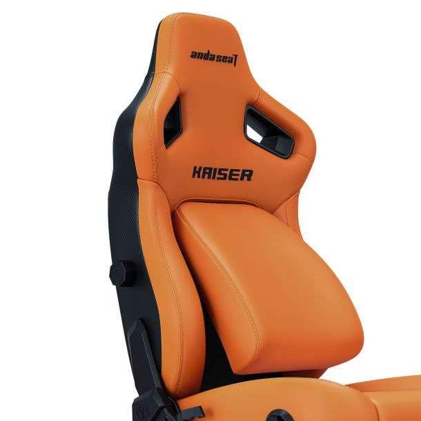 Кресло геймерское Anda Seat Kaiser 4 Size L Premium PVC Orange (871470373) недорого