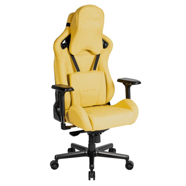 Кресло геймерское Arc Fabric Черный, Saffron Yellow (78721318)