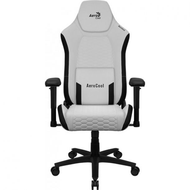 Кресло геймерское Crown Leather Черный, Moonstone White (77518270) с доставкой