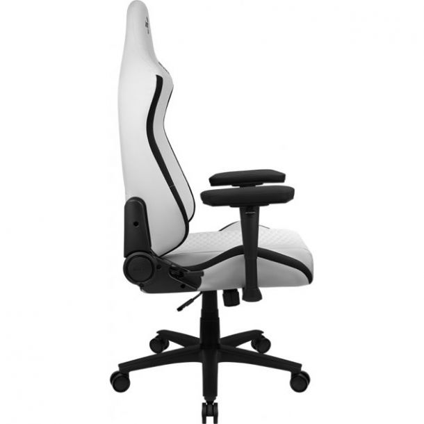 Кресло геймерское Crown Leather Черный, Moonstone White (77518270) цена