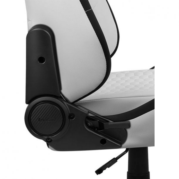 Кресло геймерское Crown Leather Черный, Moonstone White (77518270) hatta