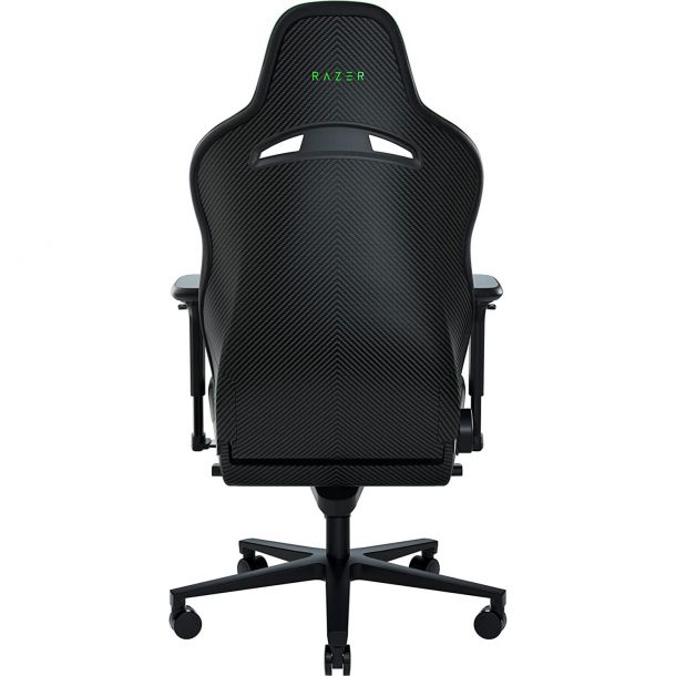 Кресло геймерское Enki Pro Черный, Зеленый (79518283) недорого