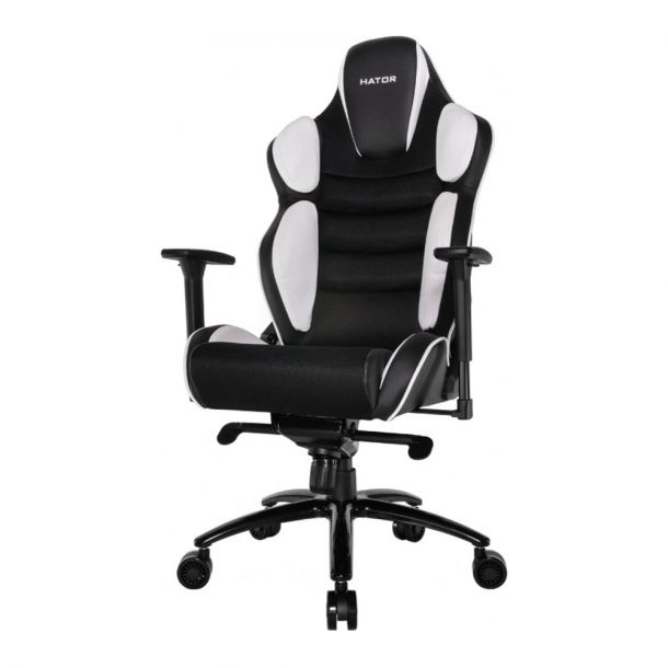 Кресло геймерское Hypersport V2 Черный, Белый (78449637) hatta