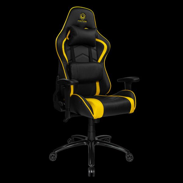 Кресло геймерское Sport Essential Черный, Желтый (78450017) в Украине