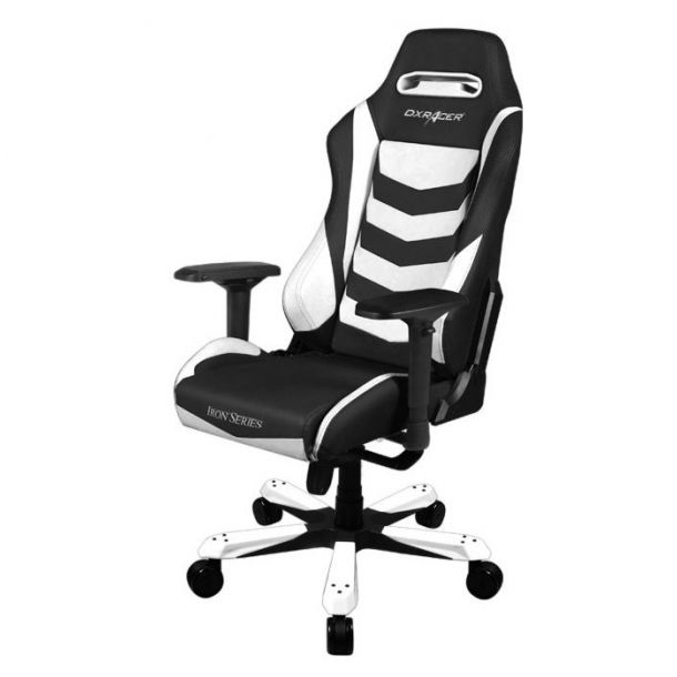 Кресло геймерское IRON OH/IS166 Черный, Белый (38250913) цена