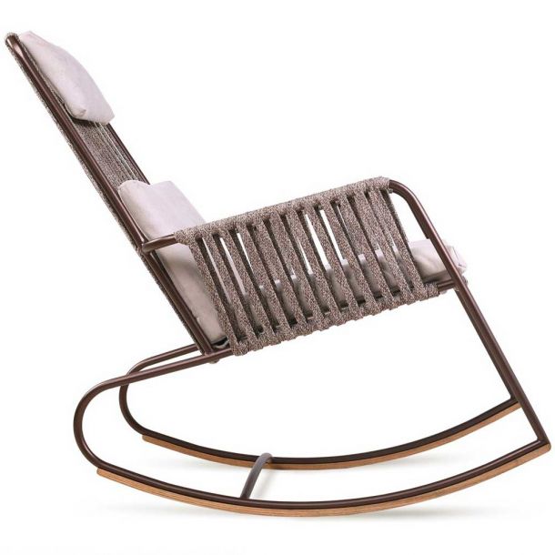 Кресло качалка Купер Коричневый меланж (41445439) с доставкой
