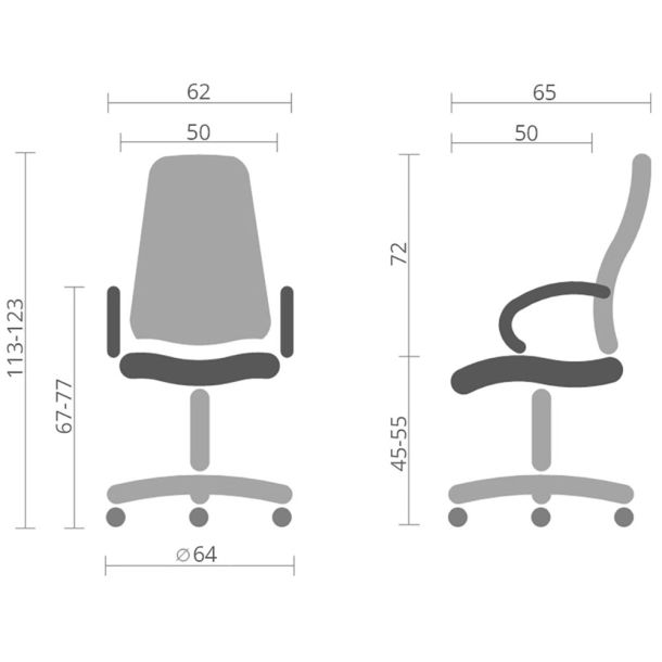 Крісло Крон TILT Чорний (471469808) hatta