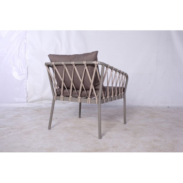 Кресло Ли с подушками Жаккард 13, Кремовый (411278320) цена