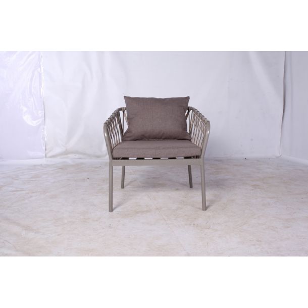 Кресло Ли с подушками Жаккард 13, Кремовый (411278320) в интернет-магазине