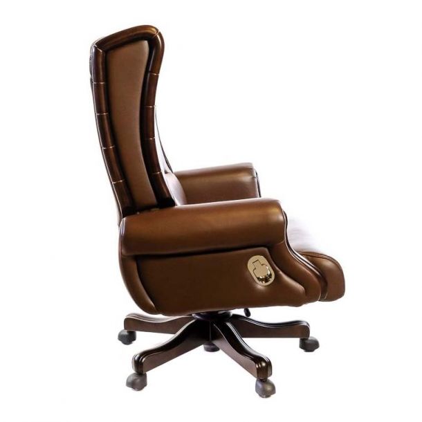 Кресло Лигурия EX D-TILT Кожа Коричневый (47403533) цена